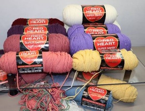 lot 307 image: Bulk Quality Yarn Red Heart Classic Super Saver