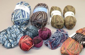 lot 336 image: Wool Sock Scarf Yarn By Regia, Nerton, Zitron, Aktion, Berroco Etc