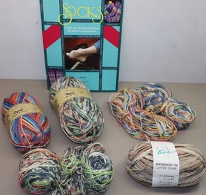 lot 343 image: Wool Sock Scarf Yarn By Opal and OnLine