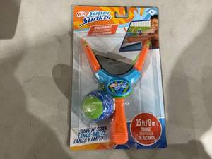 lot 312 image: LOT OF Nerf 25 Super Soaker Storm Ball Sling and Soak by WowWee