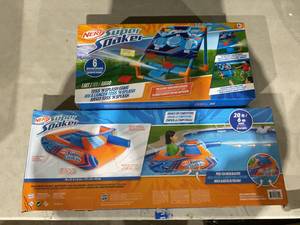 lot 314 image: LOT OF Nerf Super Soaker Accessories
