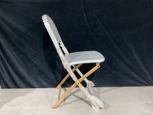 lot 330 image: LOT OF 3 French Caf Outdoor Patio Dining Chairs Folding Chairs - Threshold