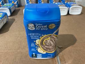 lot 208 image: LOT OF 20 Gerber Cereal for Baby 8oz