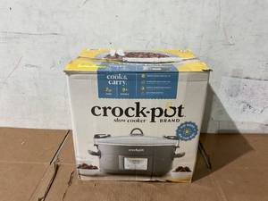 lot 240 image: Crock-Pot Programmable 7-Quart Cook and Carry Slow Cooker