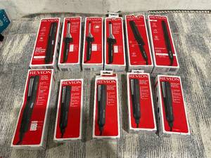 lot 141 image: LOT OF 11 Revlon Hair Styling Irons