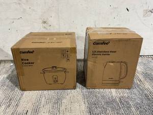 lot 153 image: Comfee Rice Cooker & 1.7L Stainless Steel Electric Kettle