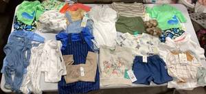 lot 415 image: LOT OF Baby Boys Clothing and Accesories- Varying Sizes