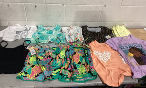 lot 435 image: LOT OF 10 Girls Clothing, Size L (1012)
