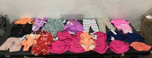 lot 524 image: LOT OF 22 Baby Girls Clothing, Size 12 Months