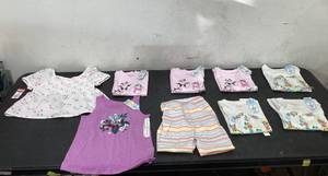 lot 539 image: LOT OF 9 Baby Girlss Clothing, Size M (8)