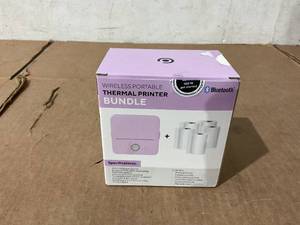 lot 296 image: Core Innovations CTP500 Wireless Mini Portable Inkless Thermal Printer & Label Maker  Paper, Android & iOS (Purple)