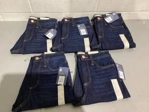 lot 478 image: LOT OF 5 Girls Jeans, Size 0 L