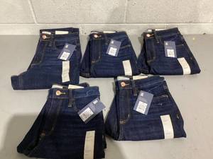 lot 480 image: LOT OF 5 Girls Jeans, Size 0 R