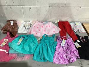 lot 494 image: LOT OF 10 Girls Clothing, Size 18 months
