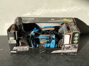lot 608 image: Adventure Force (18) Baja Brute Battery Remote Control Ice Blue Buggy