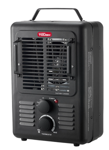 lot 589 image: LOT OF 2 Hyper Tough New 1500W Milkhouse Utility Heaters