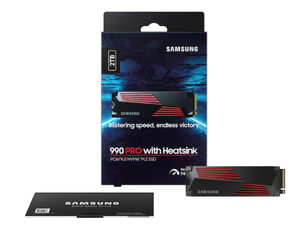 lot 23 image: 990 PRO w Heatsink PCIe 4.0 NVMe SSD 2TB