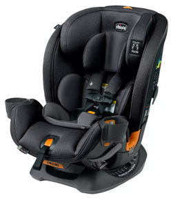 lot 90 image: Chicco OneFit ClearTex All-in-One Convertible Car Seat- ObsidianBlack