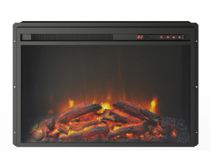 lot 92 image: Altra Flame Electric Glass Front Fireplace Insert in Black