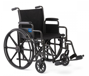 lot 93 image: Medline Guardian K1 Wheelchair, 16 Inch Seat Width, 300 Lb. Capacity, 1 Count, #K1166N22S