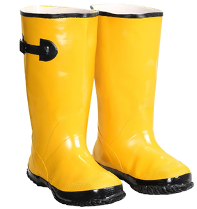 lot 165 image: Custom Leathercraft Mens Rain-boots, Yellow, Size 11 US