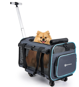 lot 249 image: MIU Color Small Pet Carrier with Wheels, Airline & TSA Approved Under 15 lbs
