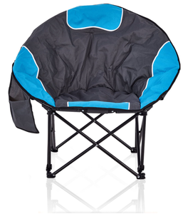 lot 333 image: BIGTREE Folding Camping Moon Chair Portable Outdoor Padded Chair with Carry Bag for Adults, Blue