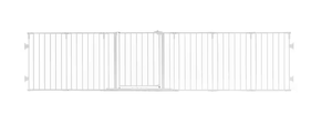 lot 378 image: Regalo 28 in. Tall 6 Panel 2-in-1 Configurable Metal Safety Gate