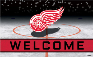 lot 656 image: Fanmats Detroit Red Wings Crumb Rubber Door Mat