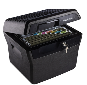 lot 66 image: SentrySafe FHW40100 Fire-Resistant and Water-Resistant File Safe Box with Key Lock 0.66 Cu. ft