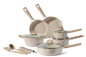 lot 87 image: 13PCS Carote Bon Apptit Collection Ceramic Cookware Set