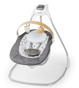 lot 88 image: Ingenuity SimpleComfort Compact Soothing Swing, Rotating, Rotating Seat, 6 Speeds, for Ages 0-9 Months, Up to 20 Pounds