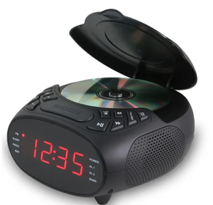 lot 120 image: GPX CD AMFM Clock Radio with 1.2 Display and Dual Alarm, CC318B