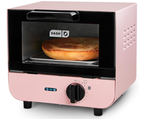 lot 157 image: DASH Mini Toaster Oven Cooker for Bread, Bagels, Cookies, Pizza, Paninis & More with Baking Tray, Rack, Auto Shut Off Feature