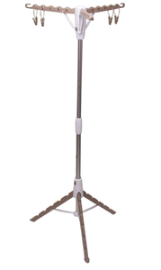 lot 159 image: Household Essentials Collapsible Portable Indoor Tripod Clothes Drying Rack for Hanging Laundry