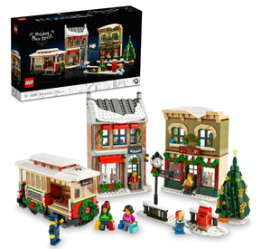 lot 185 image: LEGO Holiday Main Street Building Set 10308, for Adults and Family, Christmas Village Building Kit