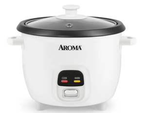 lot 201 image: Aroma 6-Cup (Cooked) Rice & Grain Cooker