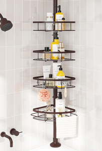 lot 203 image: SEIRIONE Rustproof Shower Corner Caddy Organizer for Bathroom