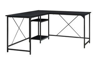 lot 255 image: Mainstays Two-Way Convertible Desk with Lower Storage Shelf