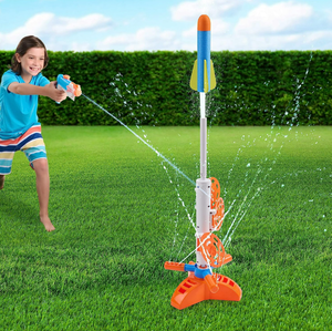lot 313 image: LOT OF 10 NERF Super Soaker SkyBlast Target Sprinkler for Kids Outdoor Play  Summer Water Games
