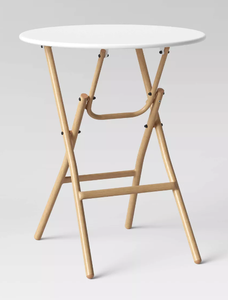 lot 335 image: Threshold French Cafe Folding Round Patio Bistro Table