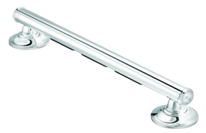lot 358 image: Moen R8716D1GCH Bathroom Safety Bathroom Grab Bar with Comfort Grip Pad