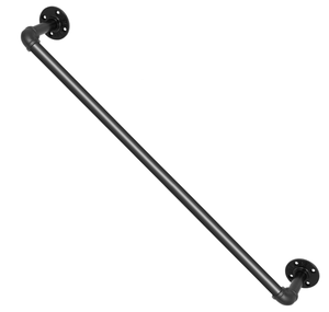 lot 360 image: VEVOR Pipe Stair Handrail, 2FT Staircase Handrail, 440LBS Load Capacity Carbon Steel Pipe Handrail