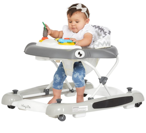 lot 374 image: Dream on Me 2-in-1 Aloha Fun Baby Walker in Grey, Easily Convertible Baby Walker