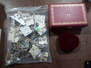 lot 29 image: 2-Jewelry Boxes & Bag Of Random Jewelry
