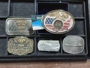 lot 31 image: 5-Belt Buckles