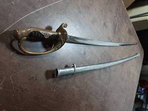 lot 53 image: Military Sword & Scabbard 34 Long