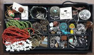 lot 27 image: Lot Of Southwest Jewelry, Polished Rocks & Beads