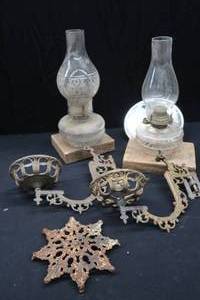 PAIR OF VINTAGE WALL SCONCES PLUS