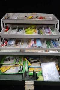 2 VINTAGE TACKLE BOXES PLUS